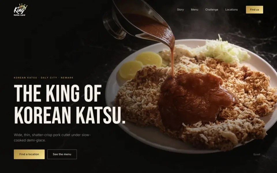 King Katsu Land 웹사이트